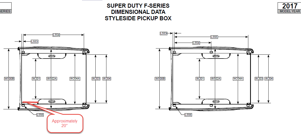 Ford F150 Bed Width Between Wheel Wells