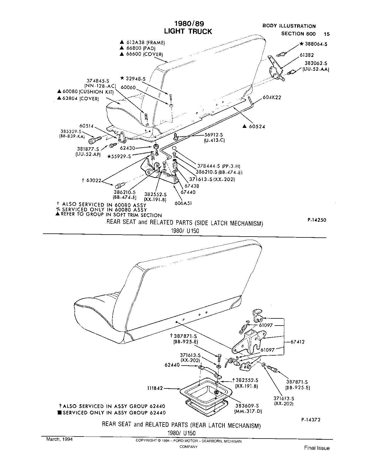 Rear seat mounting bolt thread size Ford Truck Enthusiasts Forums