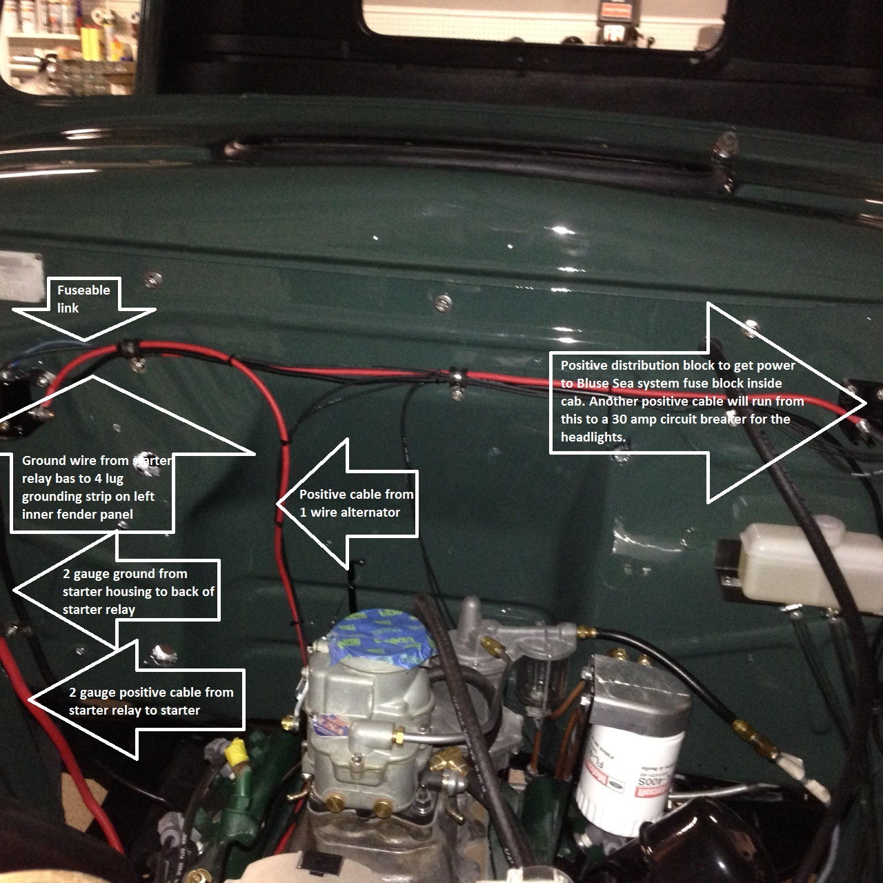 1950 F3 12 volt conversion with pictures and parts - Ford ... ford f1 wiring diagram 