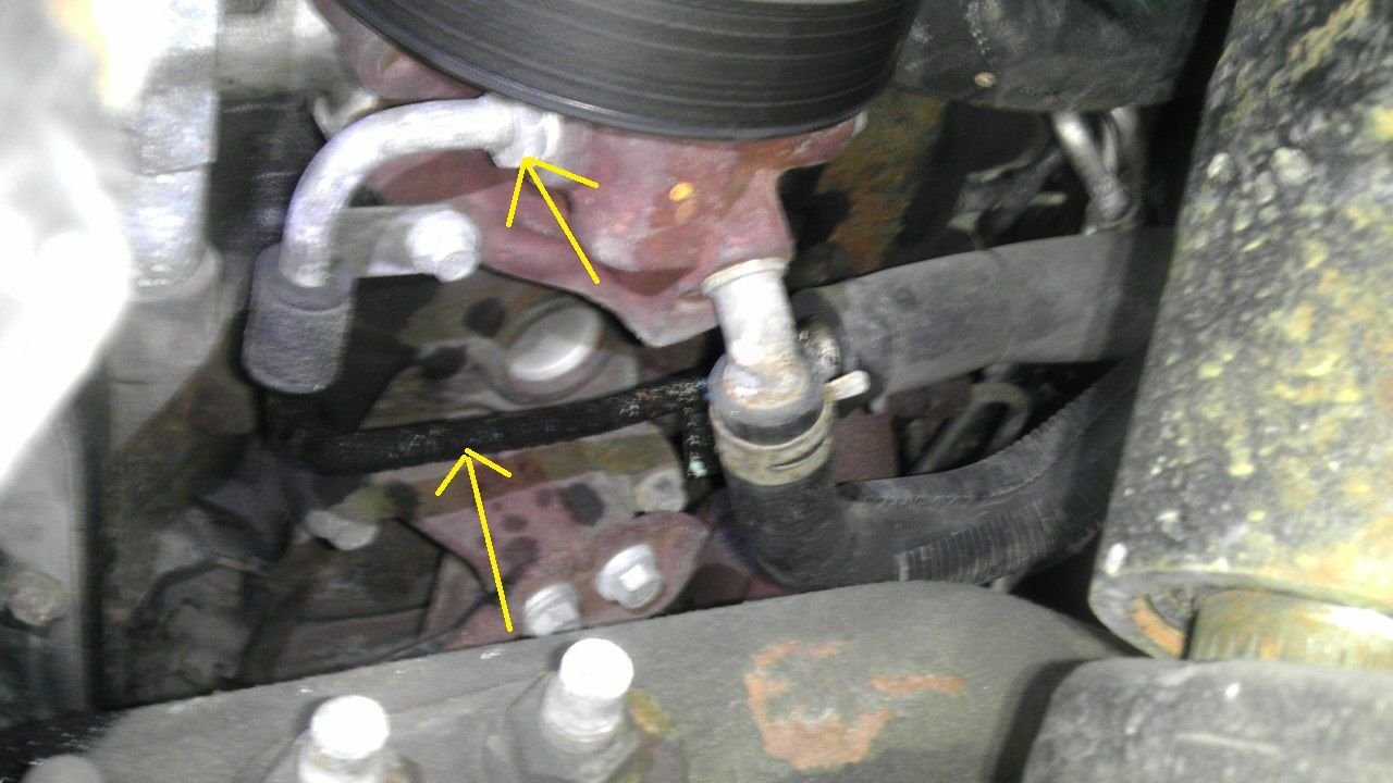 Leaking hose from master cylinder to power steering pump? Ford Truck Enthusiasts Forums