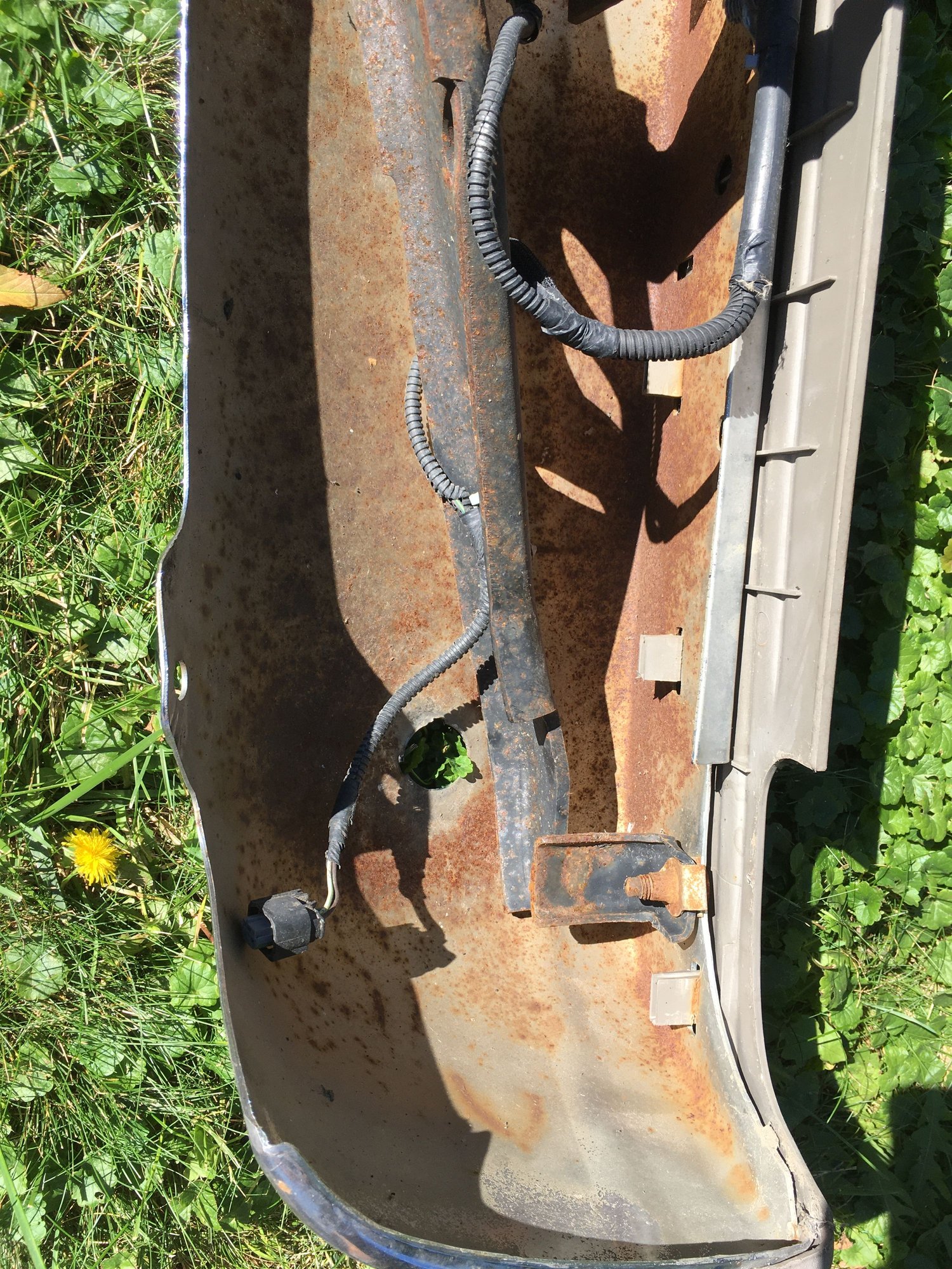 2001 Ford Excursion - Factory rear bumper with backup sensor holes (2 sensors and harness) - Exterior Body Parts - $400 - Milwaukee, WI 53213, United States