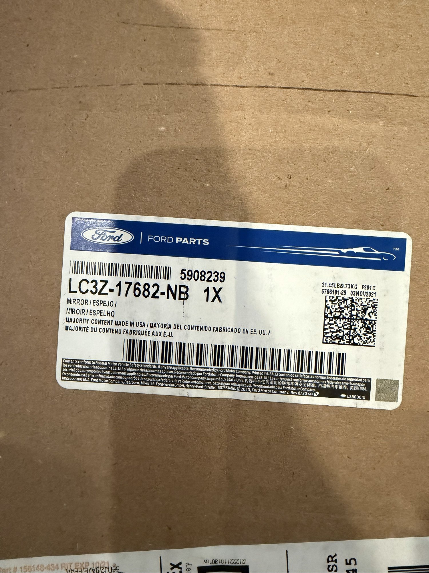 Exterior Body Parts - Complete RH Mirror from 2021 F350 Lariat for Parts - Used - 2017 to 2022 Ford F-350 Super Duty - Muskegon, MI 49445, United States