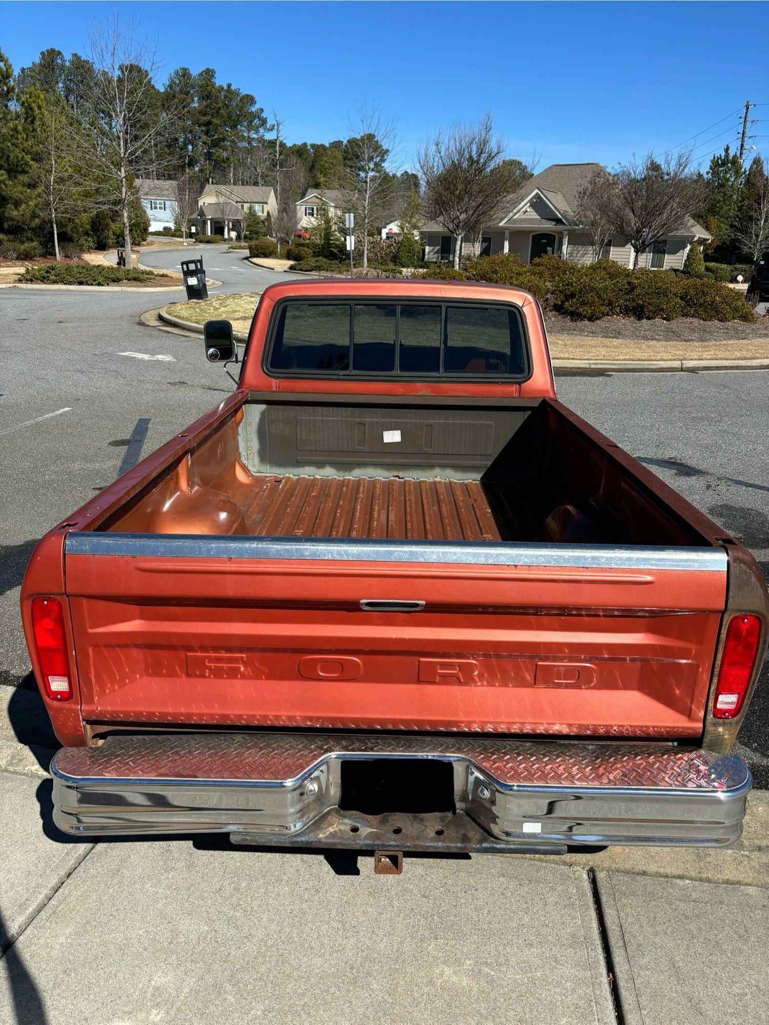 1975 Ford F-100 - 1975 Ford F-100 - Used - VIN F10YNX23160 - 46,000 Miles - 8 cyl - 2WD - Automatic - Truck - Orange - Dawsonville, GA 30534, United States