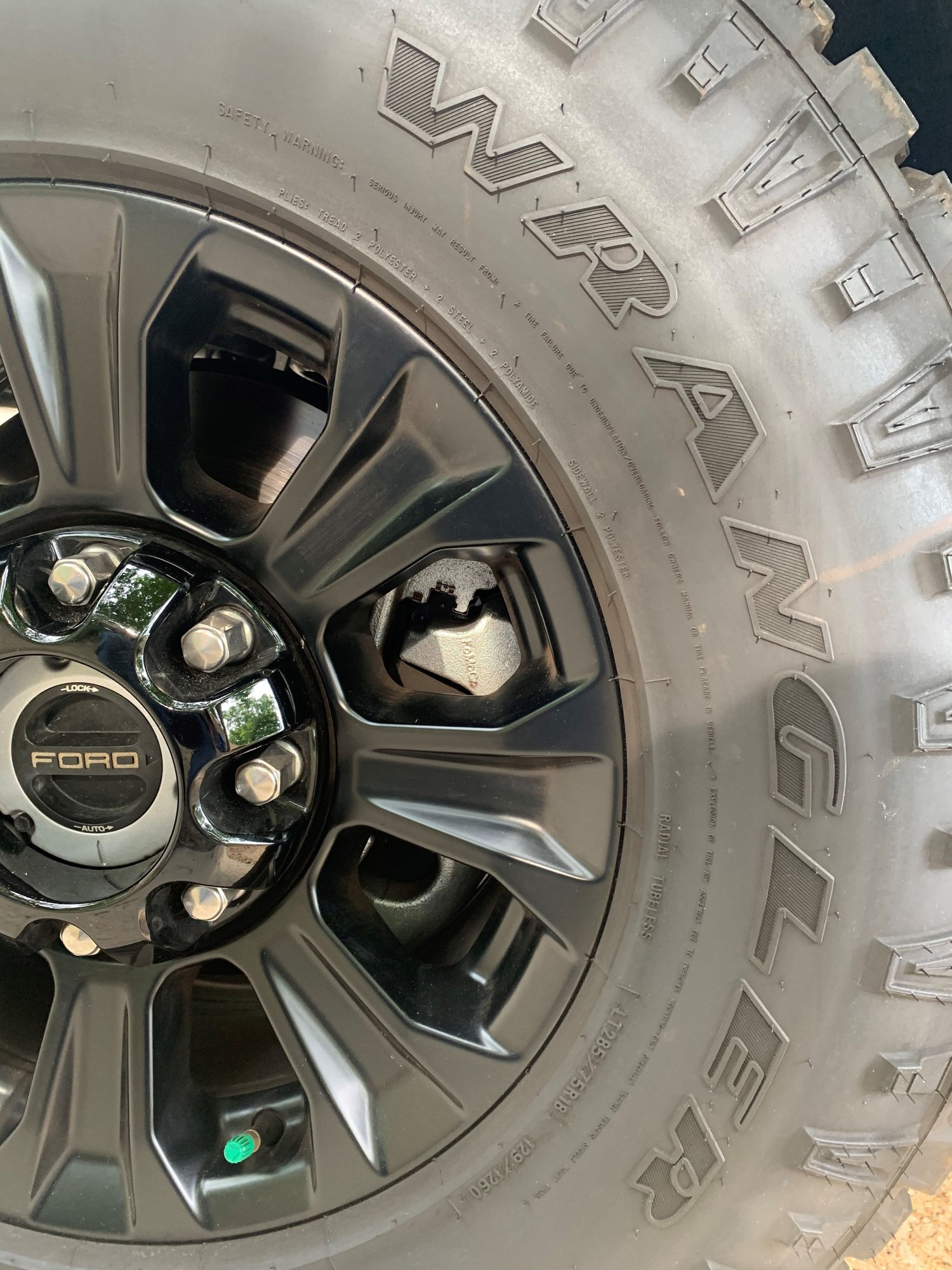 Wheels and Tires/Axles - Goodyear Duratrac Ford Tremor F250 F350 Wheels Tires - Used - 2005 to 2020 Ford F-250 Super Duty - 2005 to 2020 Ford F-350 Super Duty - Linden, MI 48451, United States
