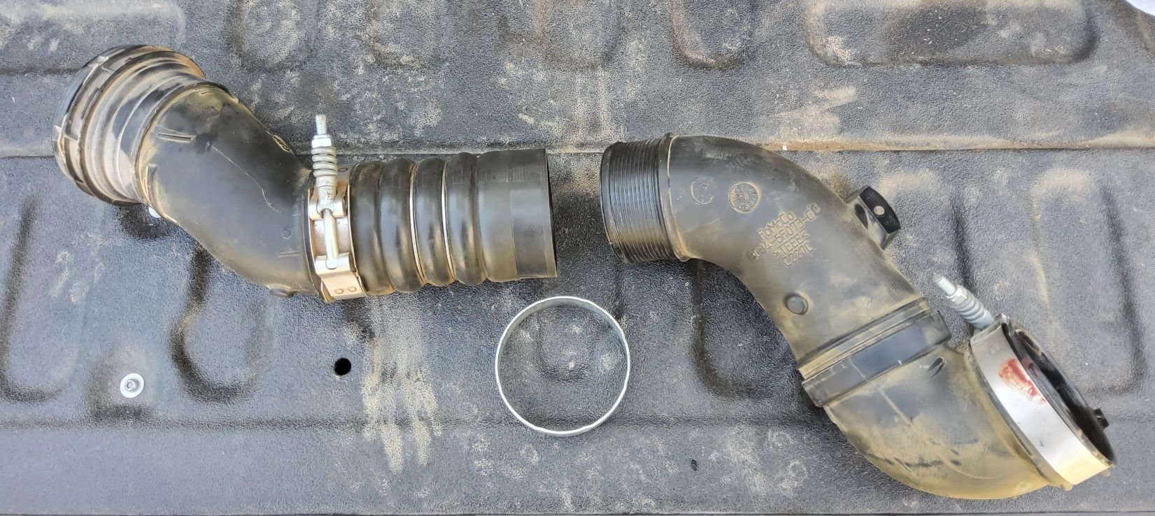 cold side intercooler hose blew Ford Truck Enthusiasts Forums