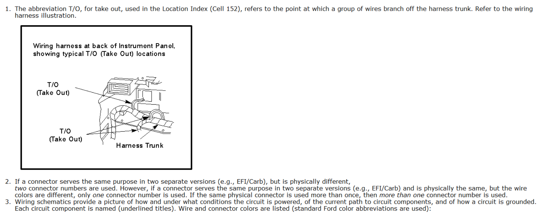 Right Rear Door Ajar Switch Splice 204 Location Ford Truck