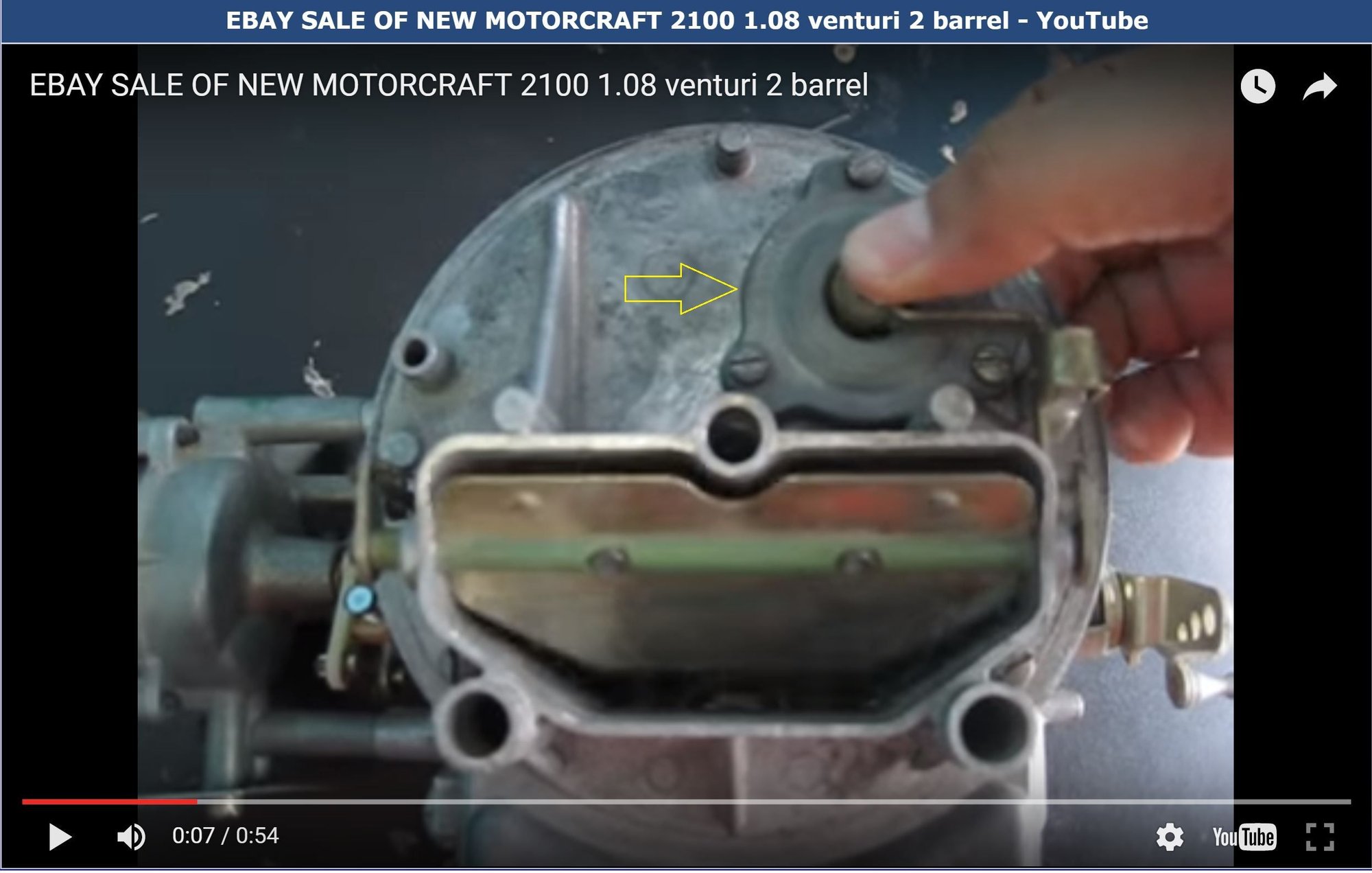 What's that bowl vent thingy on my Autolite 2100 carb? Ford Truck