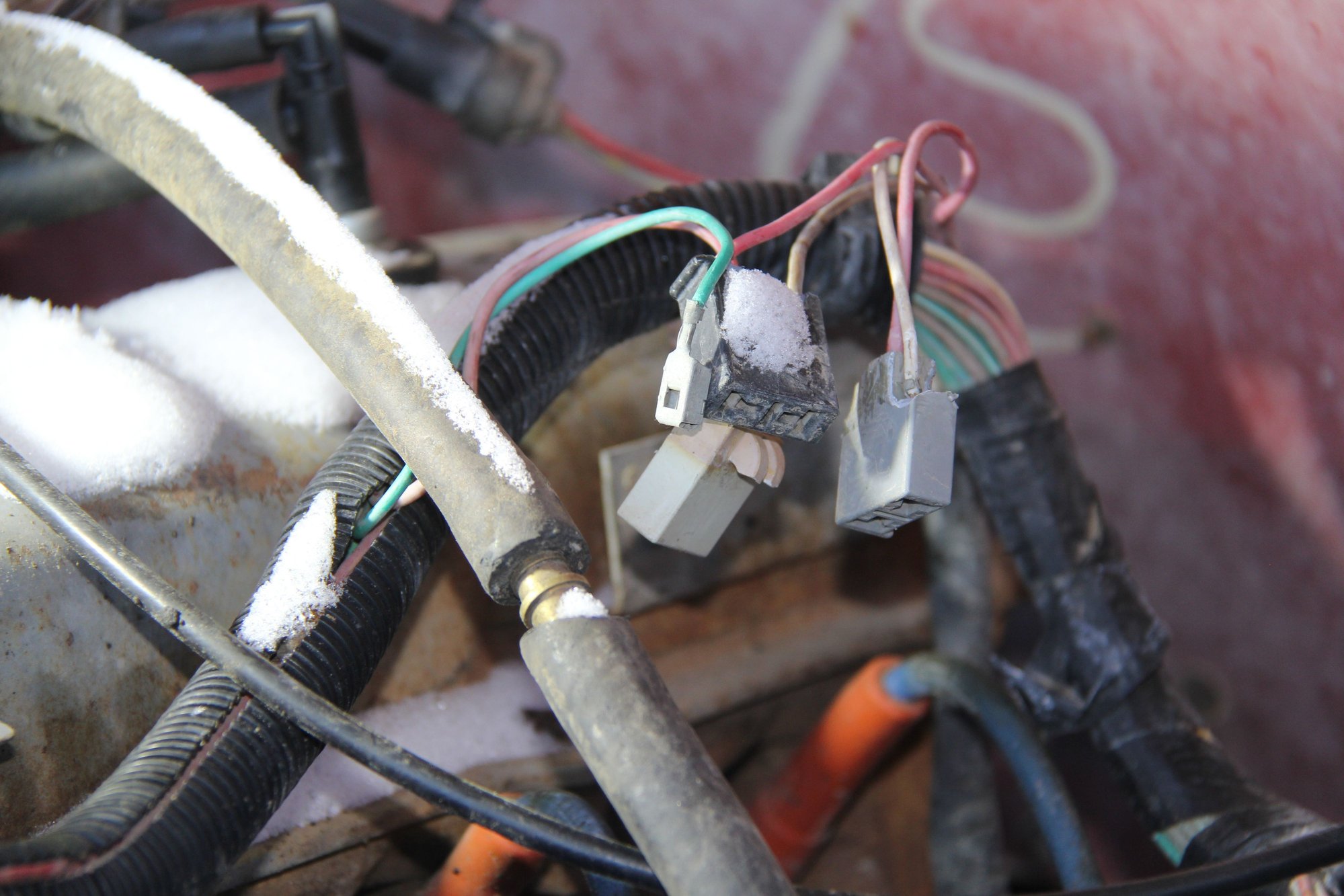  these  3  plugs  are the  EGR-TAB-TAD  things.       the  unit  they plug  is  not  there  also the vacuum  hoses for them  is  gone  also