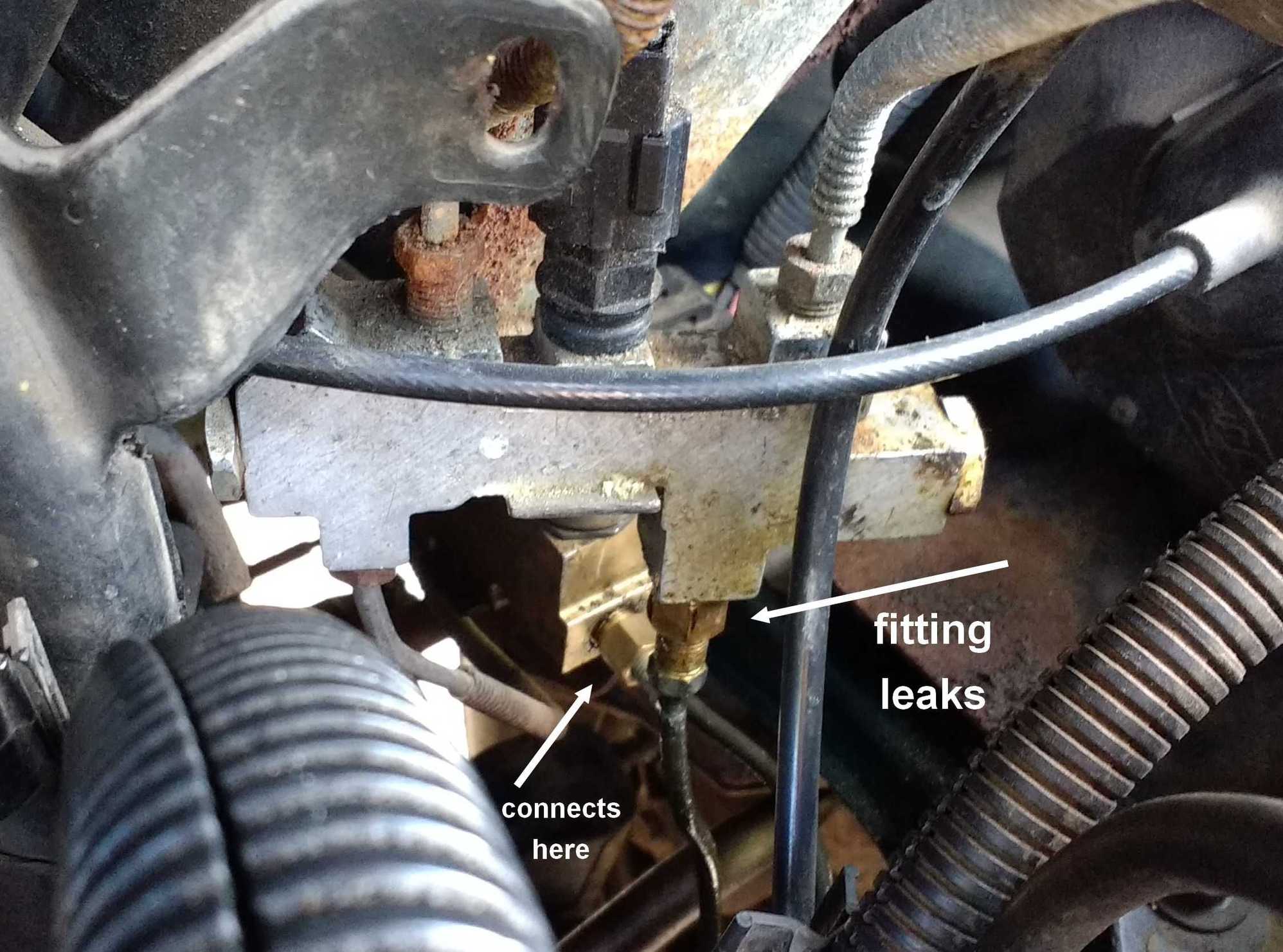 Leaking Brake Line Ford Truck Enthusiasts Forums