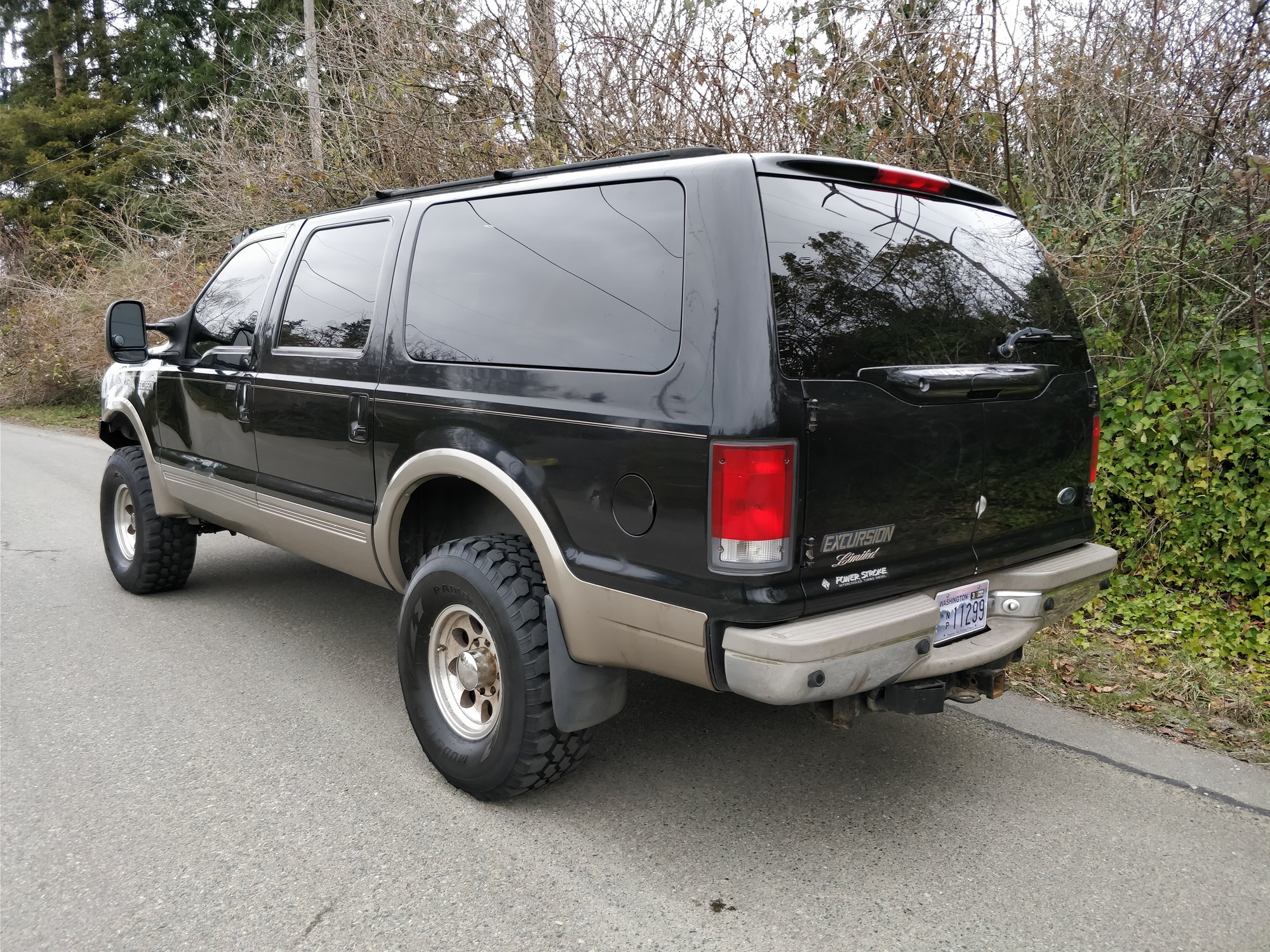 2000 Ford Excursion - 2000 Ford Excursion Limited 7.3PSD (diesel) lifted 4x4 with lots of mods for sale (Seattle, WA) - Used - VIN 1FMSU43FXYEC76734 - 272,236 Miles - 8 cyl - 4WD - Automatic - SUV - Black - Seattle, WA 98178, United States