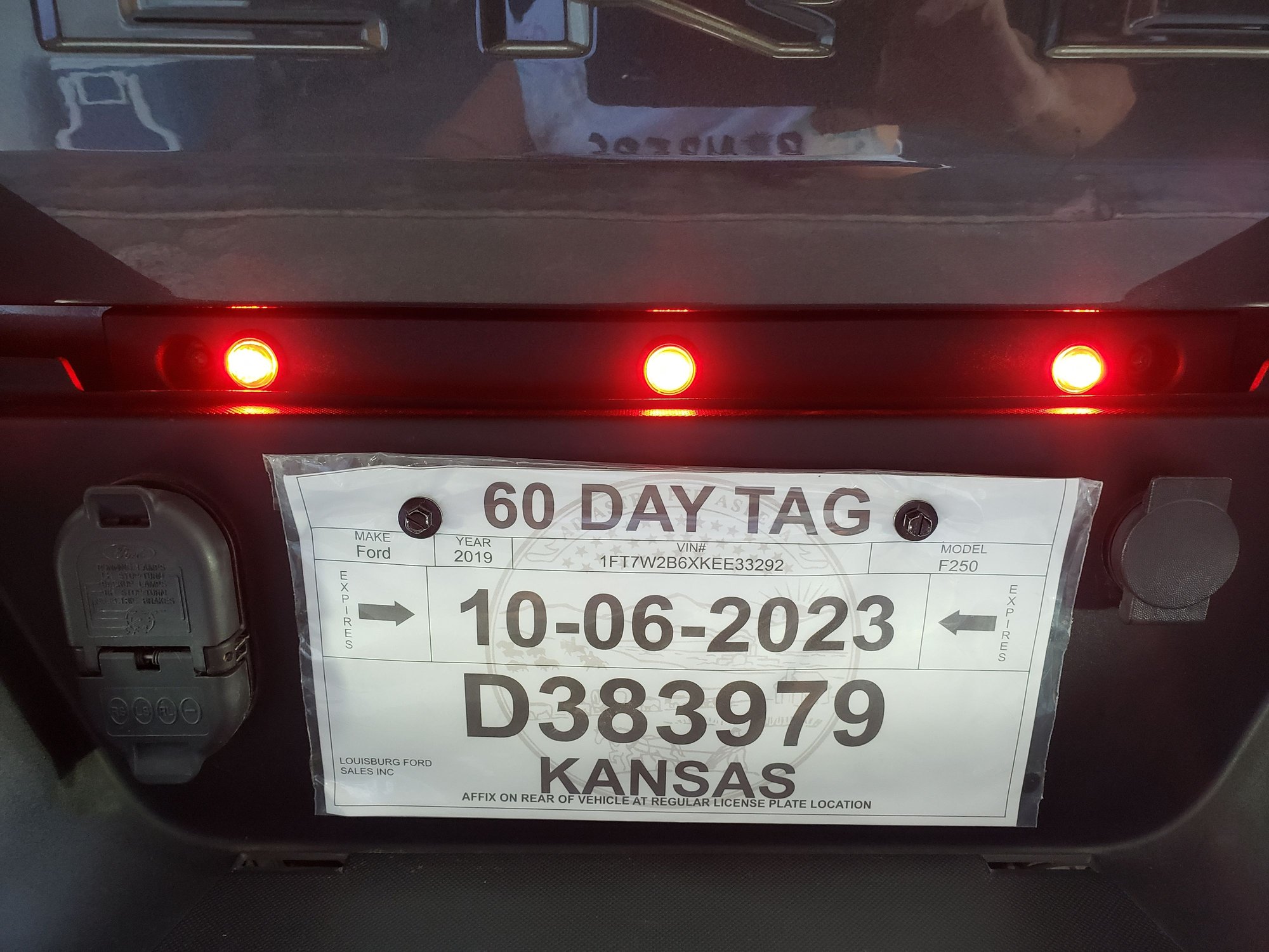 Made my own tailgate identification light bar Ford Truck Enthusiasts