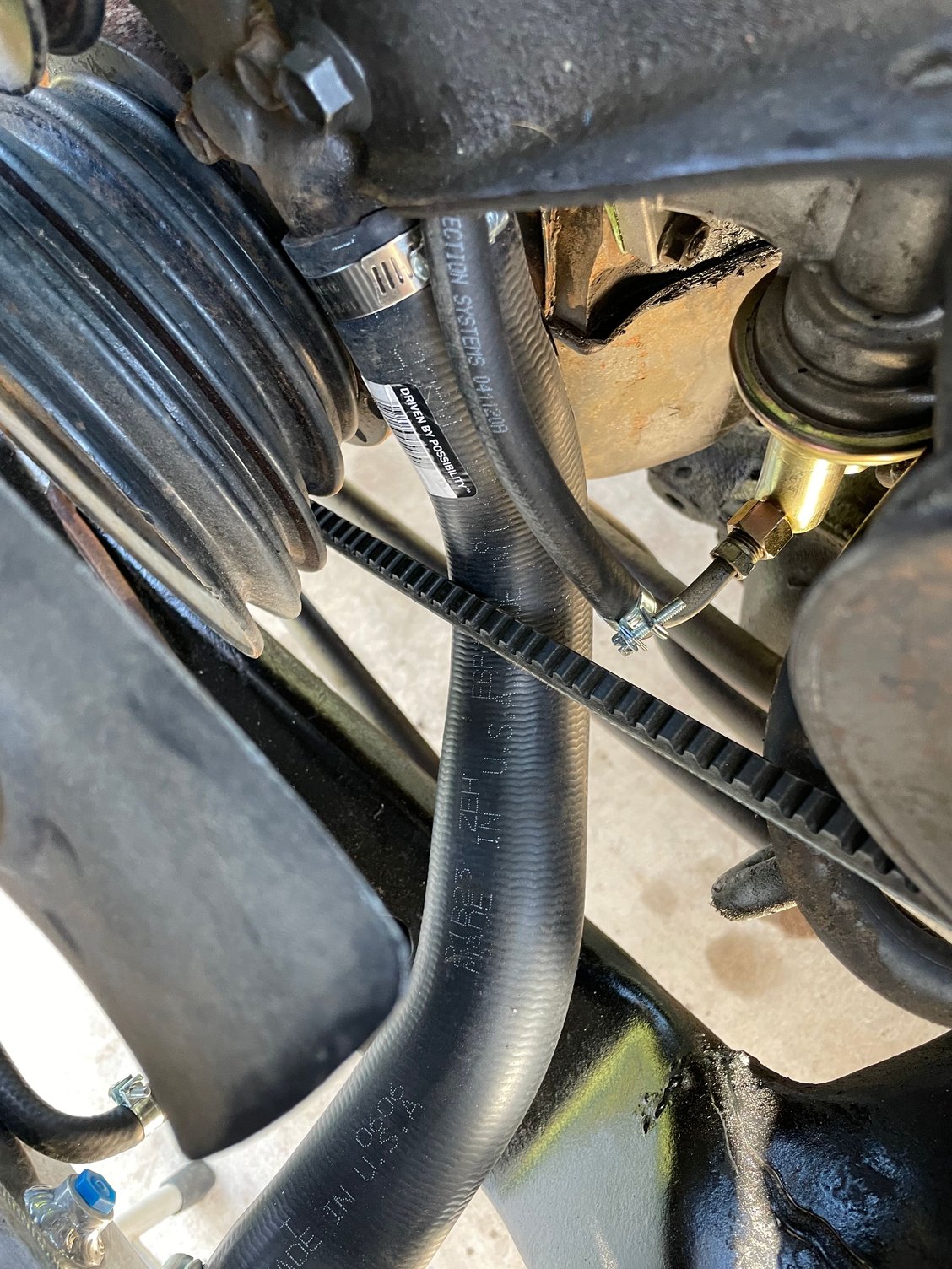 Power steering pump belt & rad hose Ford Truck Enthusiasts Forums