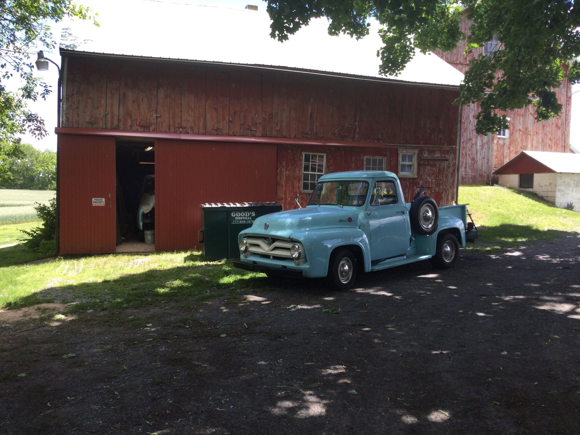 2nd trip over to the barn today.