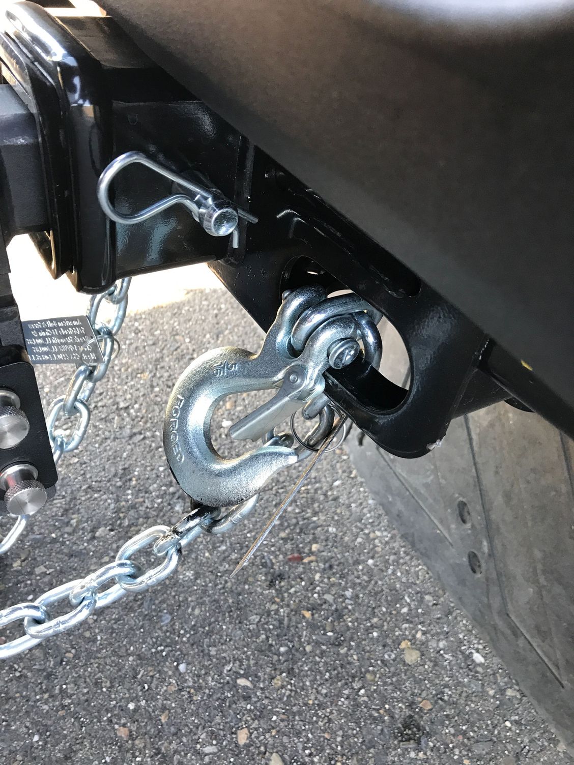 Safety chain on new Ford hitch Page 2 Ford Truck Enthusiasts Forums