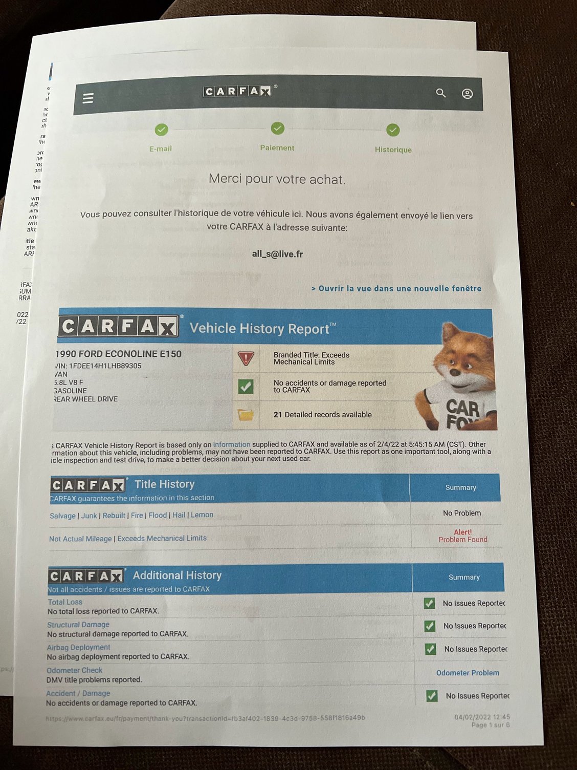 mileage on Carfax Ford Truck Enthusiasts Forums