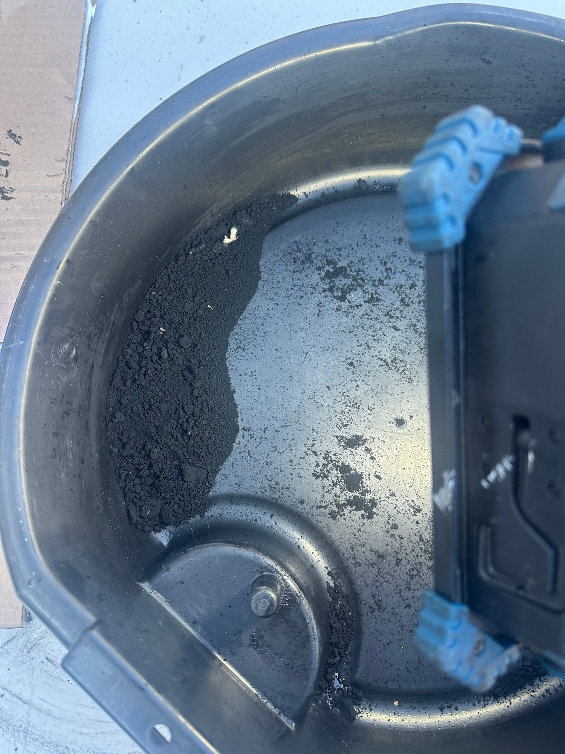 Still a considerable amount of soot buildup.