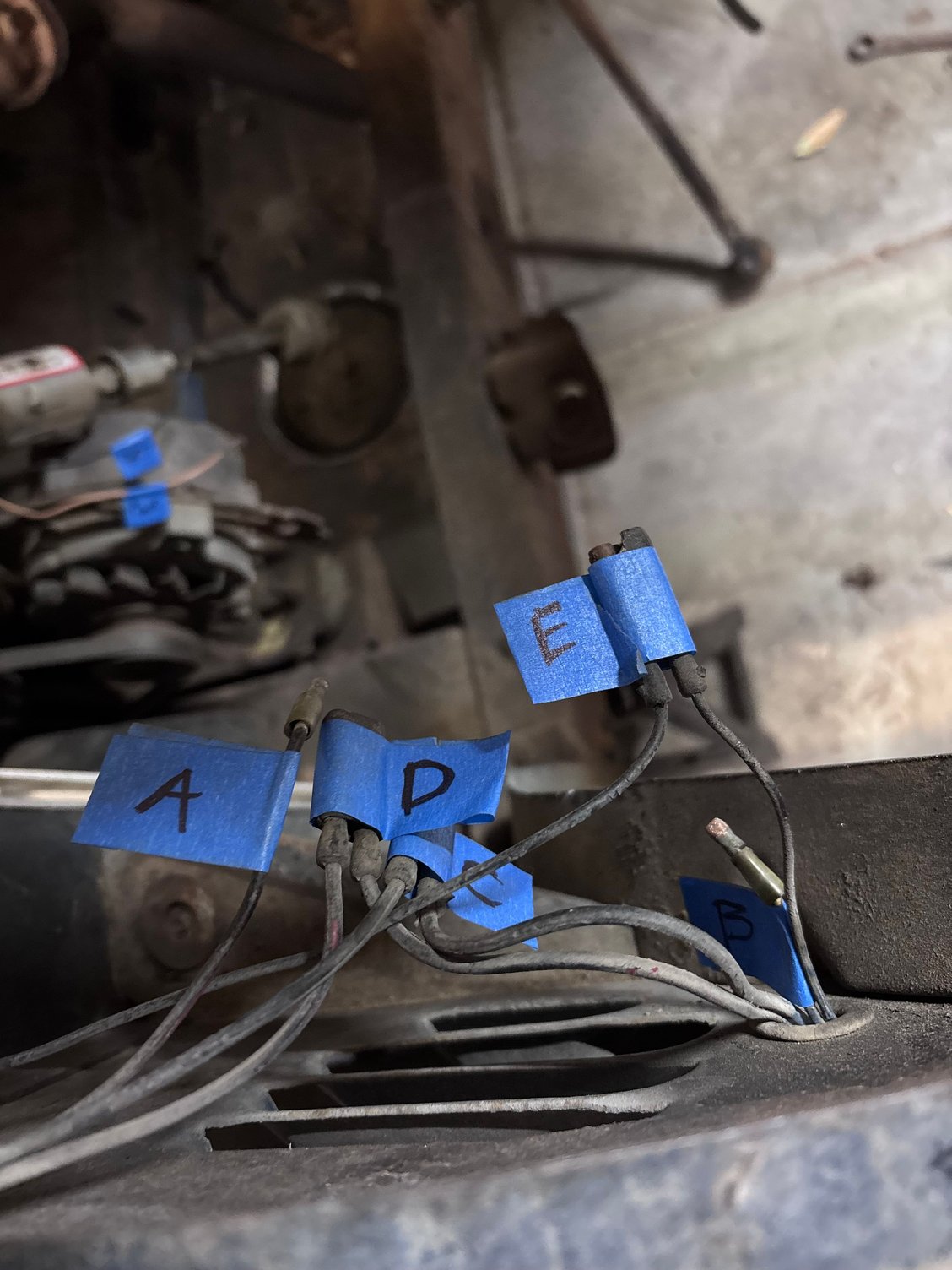 Wiring getting tidied up 