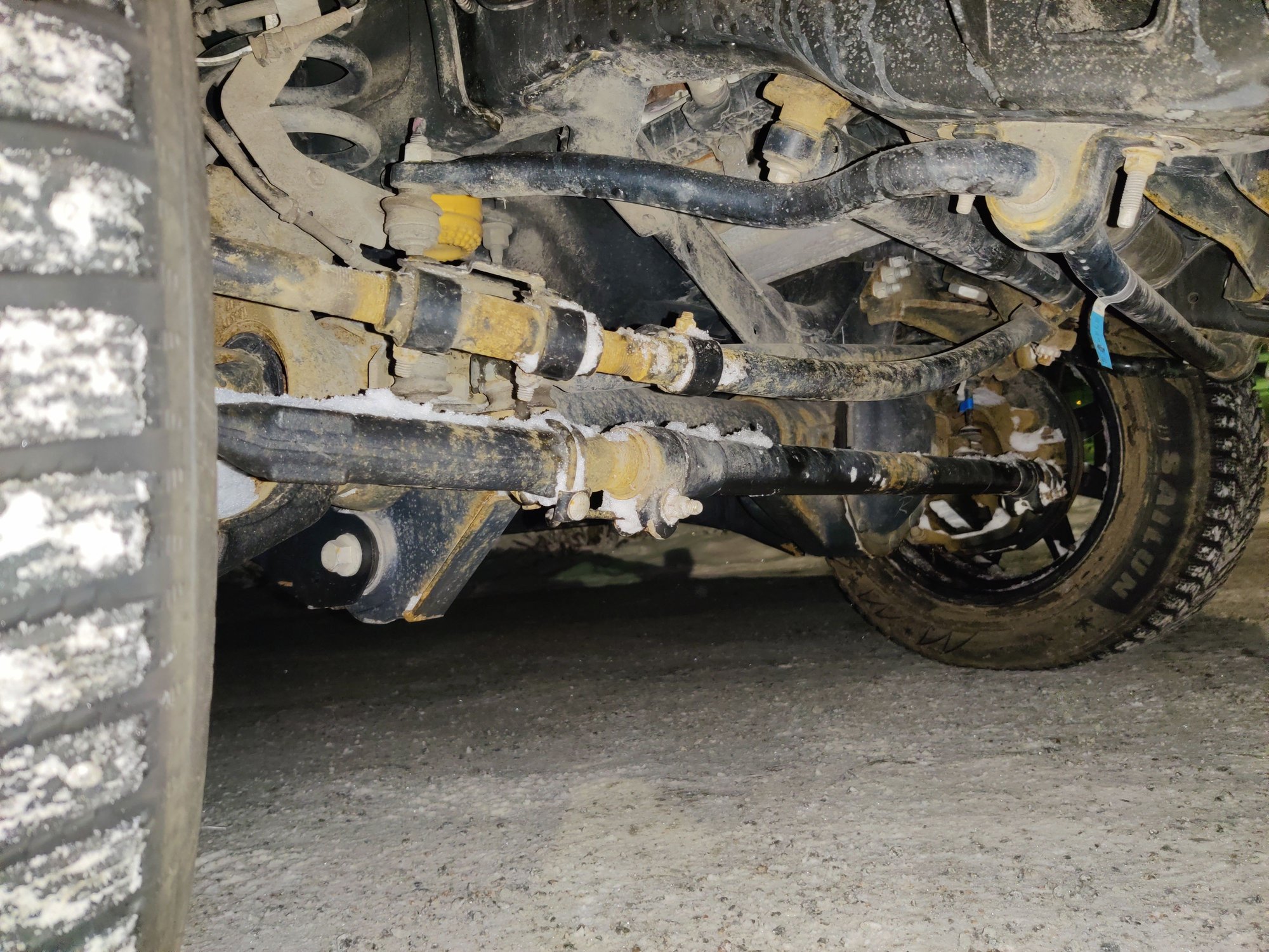 I was stuck, now steering wheel far from center! help Ford Truck