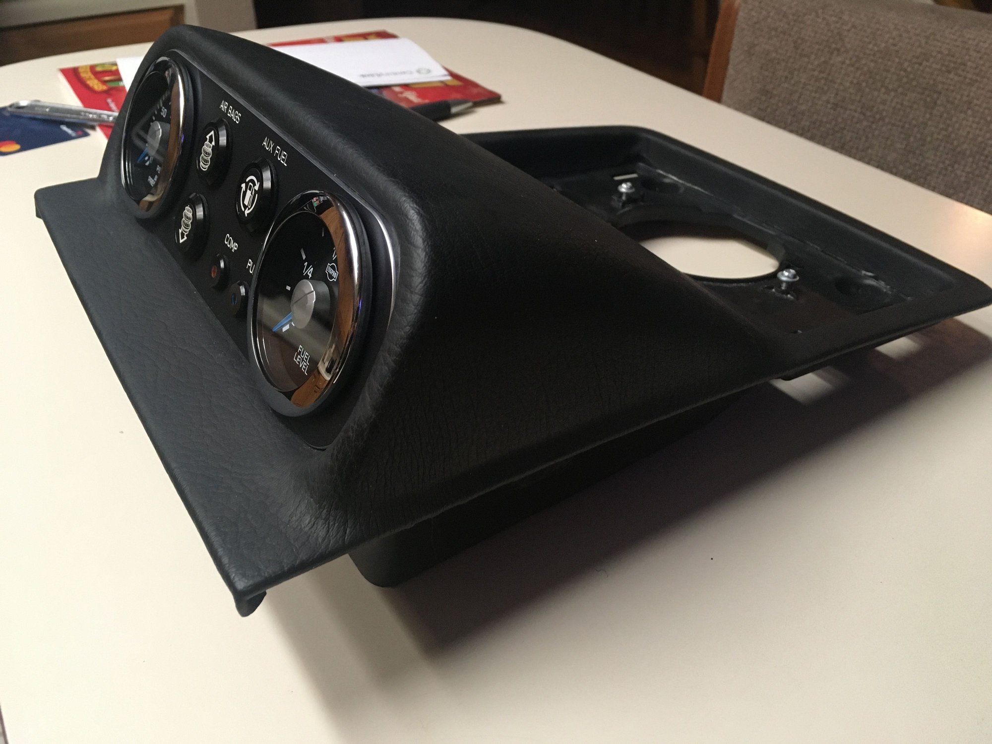 Dash Gauge Pod and Onboard Air Project Completed Ford Truck