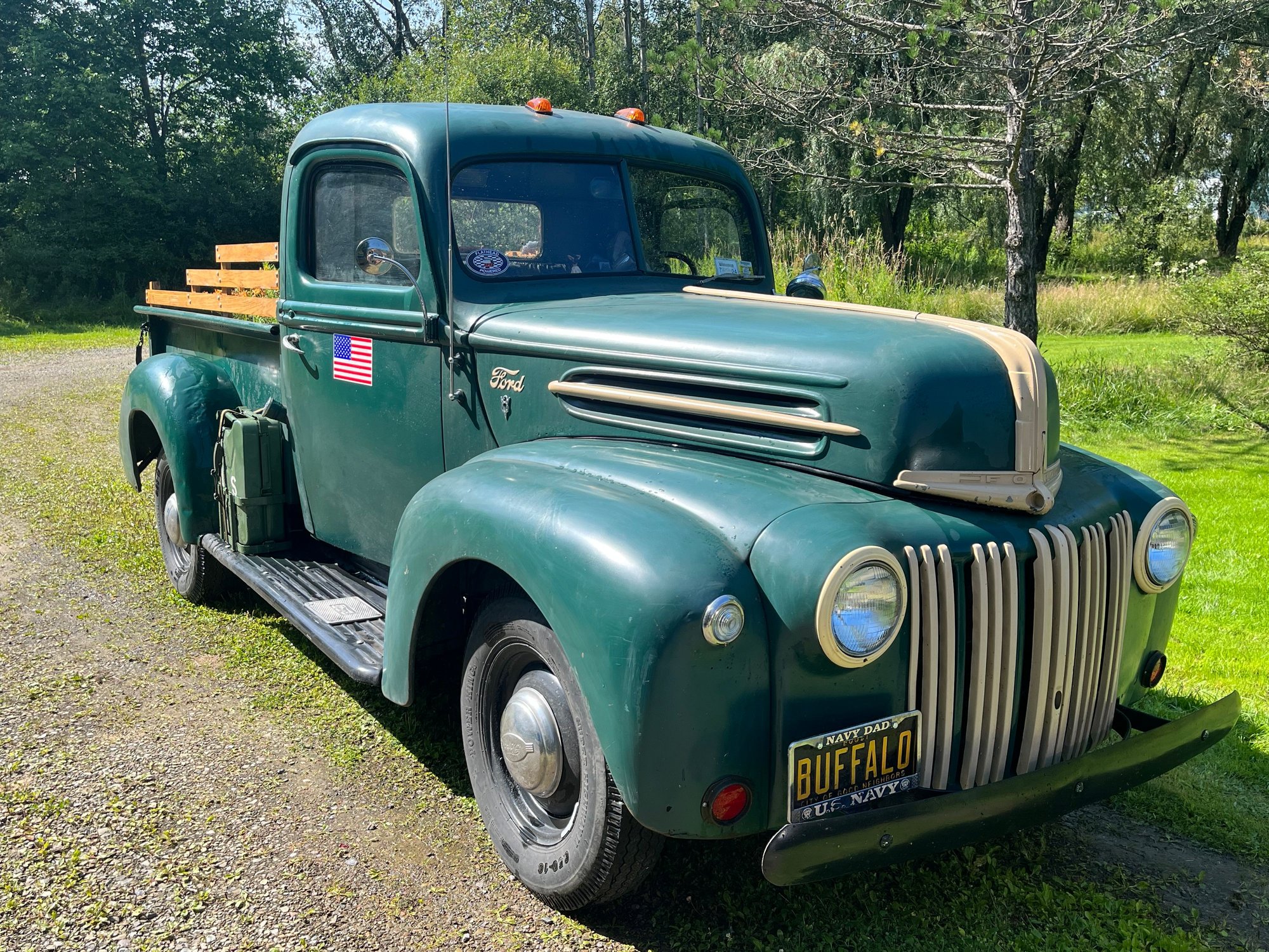 Wheel well diameter of 1/2 ton 1947 front Ford Truck Enthusiasts Forums