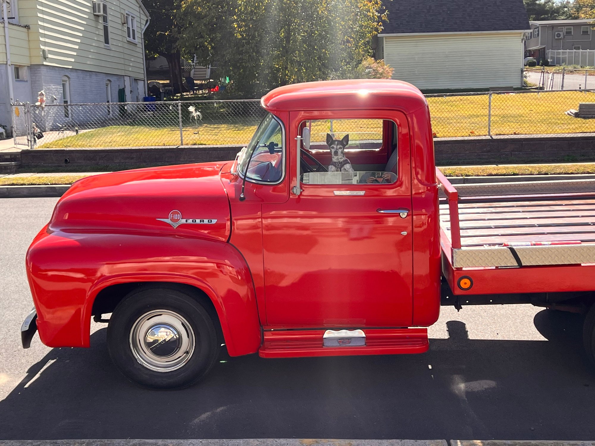 1956 Ford F-100 - 1956 Ford F100 Flatbed - Used - VIN F25V6R20082 - 8 cyl - 2WD - Manual - Truck - Red - South Amboy, NJ 08879, United States