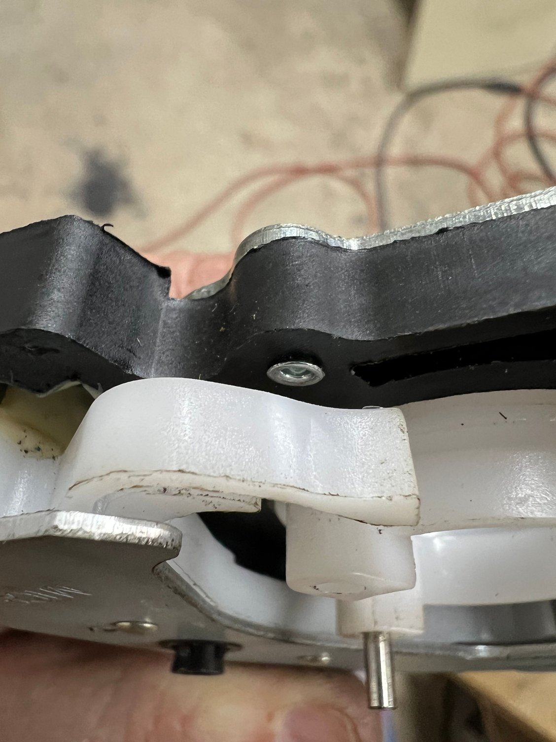 Apparently, somebody man handled this thing.  Can see the white stress line in the fingers of the switch.  It’s been bent far enough that the tab interferes with normal turning. Looks like a new switches is in my future.
