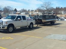 Picking up the new boat