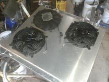 I have 4 fans but im going to start out with 2.  The alternator will be pushed with 4 probaly