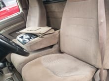 Here are the seats in my 95 F350.  They have had seat covers on since it was new and I finally threw them out because they were worn.  My seats look like they are brand new.