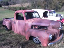 51 chevy cab 45 dodge front clip 52 studabaker bed