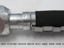 Place cage in fitting groove.