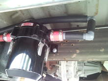 Racor's CCV 6000 mounted under Driver side framrail