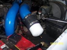 installed on the intake pipe