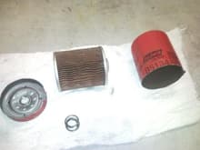 First coolant bypass filter disasembled