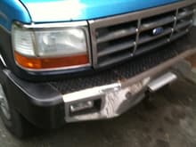 Shiney new bumper before it got beat to hell.