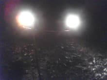 this is when i was stuck! not very good quality but you can see how far the left side is sunk in the mud. I had to get our suburban to pull it out!