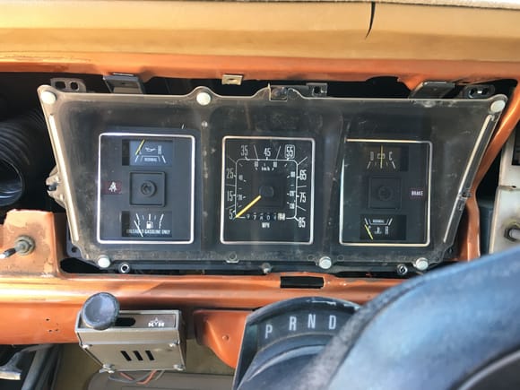 Speedo and harness connected