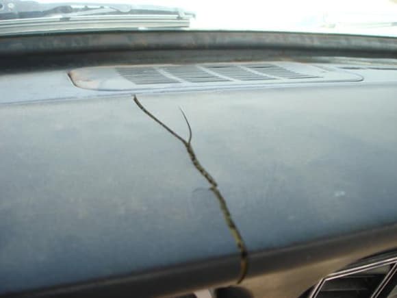 Dry rot to the dash.