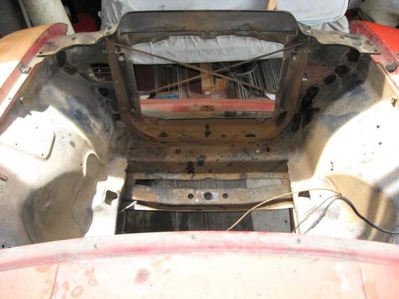 IMG 0019 both front and rear engine cross members need to be removed to make room for the 5.9 cummins engine