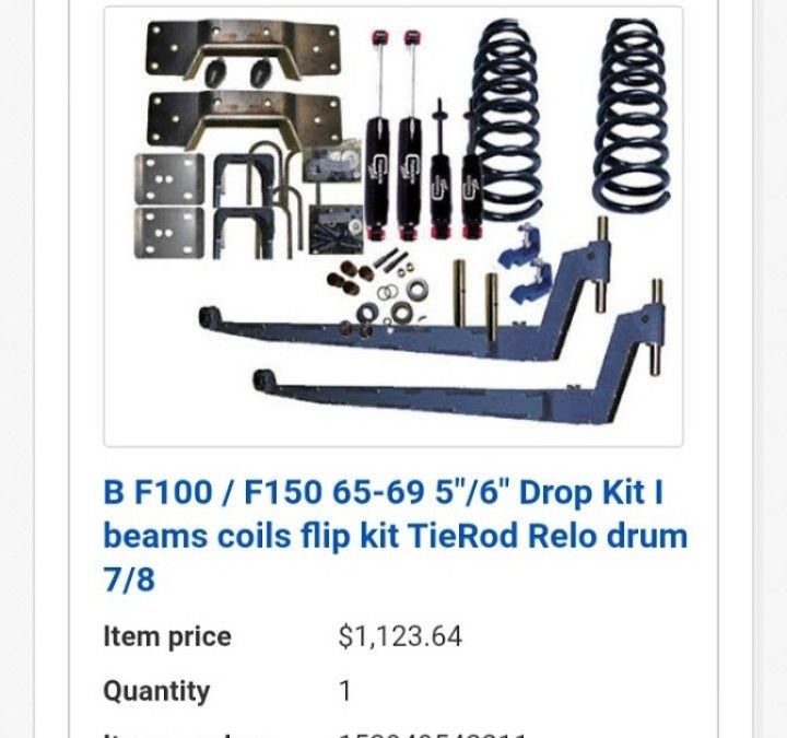 Lowering a 69 250 C/S. Using a EBay F100 lowering kit Ford Truck