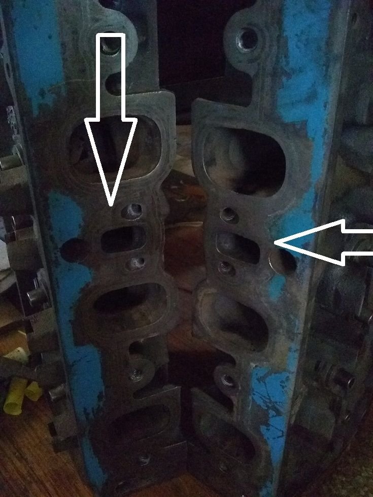 Plugging exhaust crossover ports through intake manifold Ford Truck