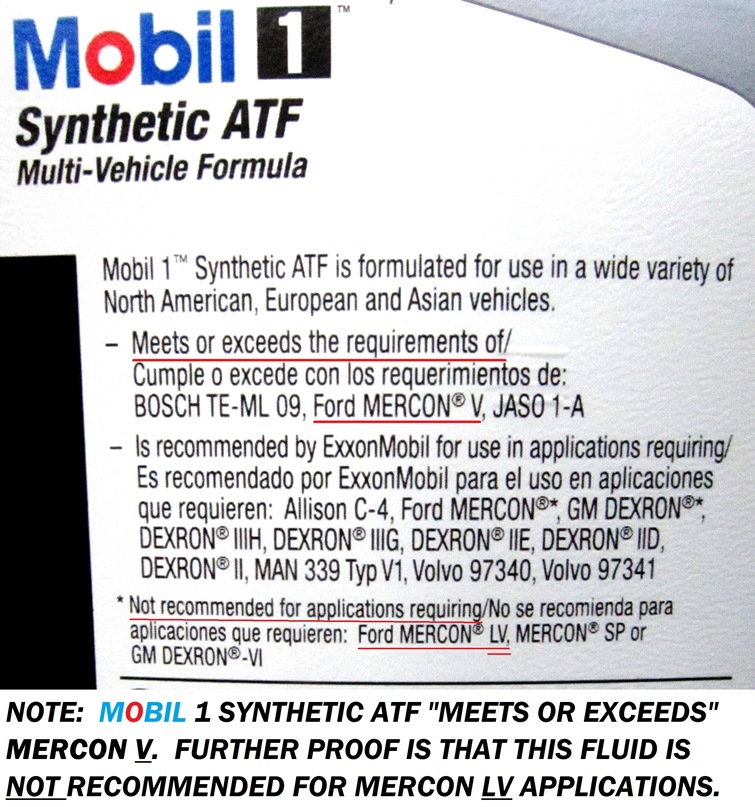 Mobil 1 Full Synthetic LV Auto Trans Fluid HP, 1 Quart, Case of 6