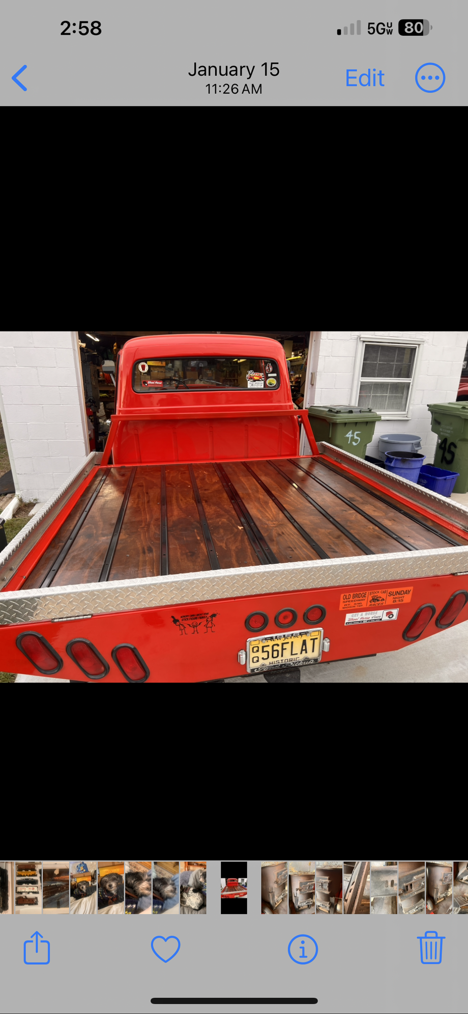 1956 Ford F-100 - 1956 Ford F100 Flatbed - Used - VIN F25V6R20082 - 8 cyl - 2WD - Manual - Truck - Red - South Amboy, NJ 08879, United States