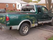 From the Back showing all the rust and how badly rotted the bed is