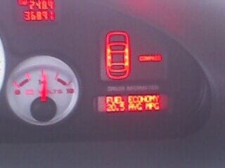 hard to see, but 22.1 average mpg!!