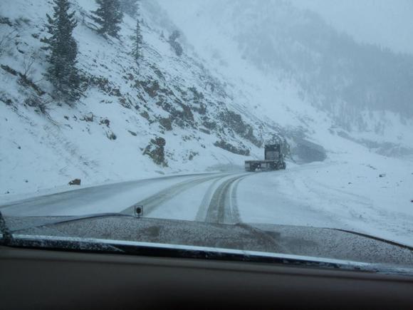 2008. Driving over the Rockies on my first U.S. road trip.