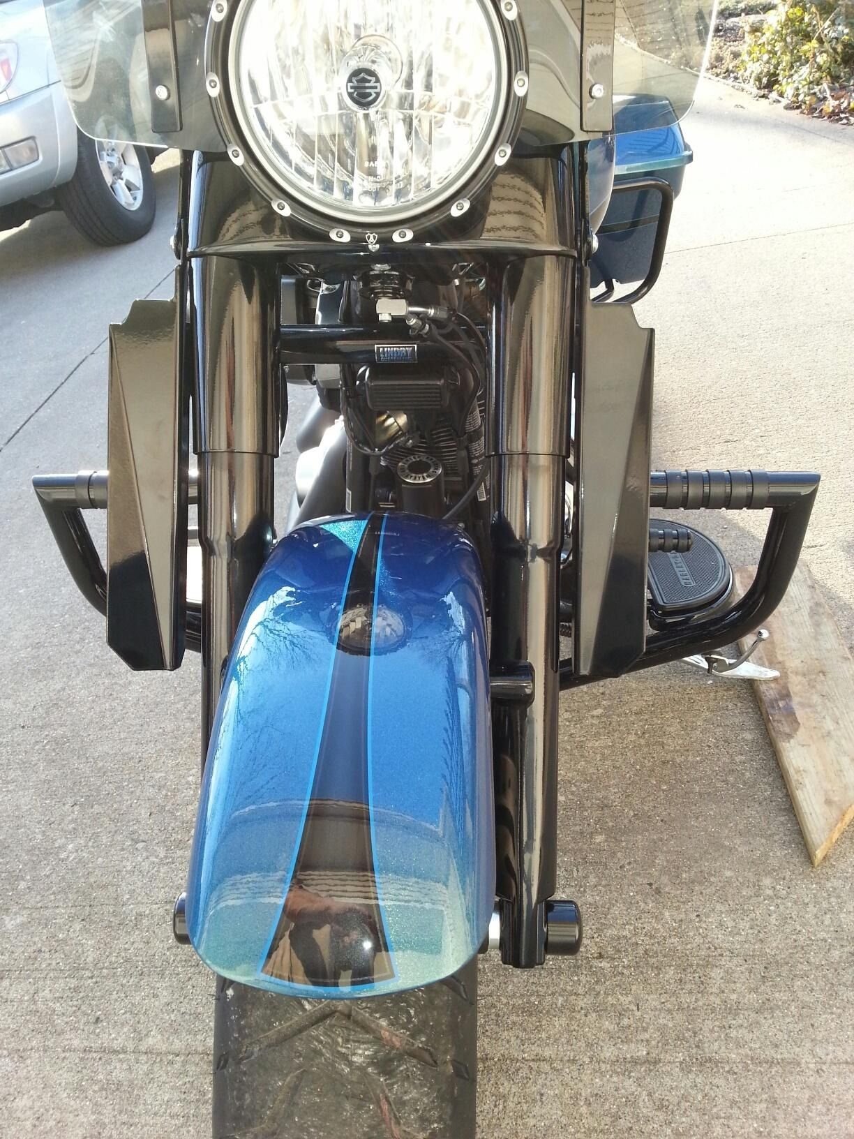 Fork mounted wind deflectors Harley Davidson Forums
