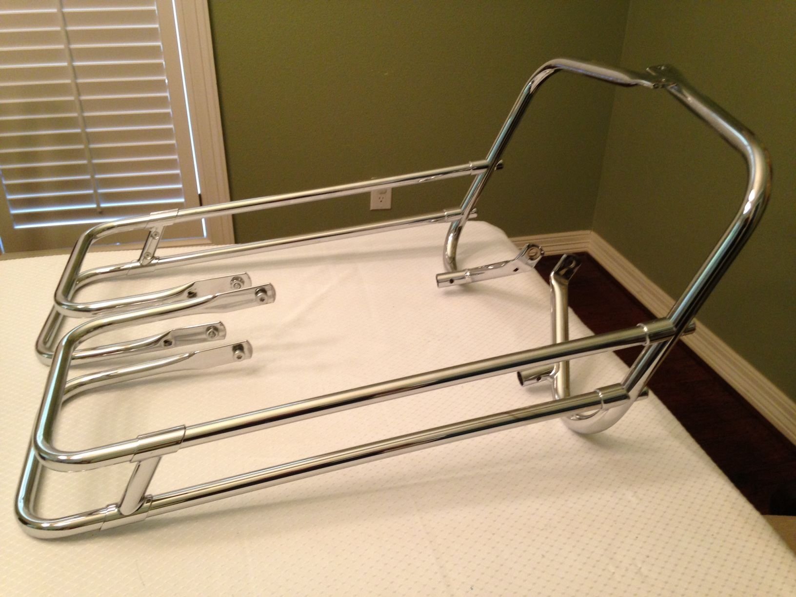 2012 Ultra Chrome Saddlebag Guard Rails Harley Davidson Forums
