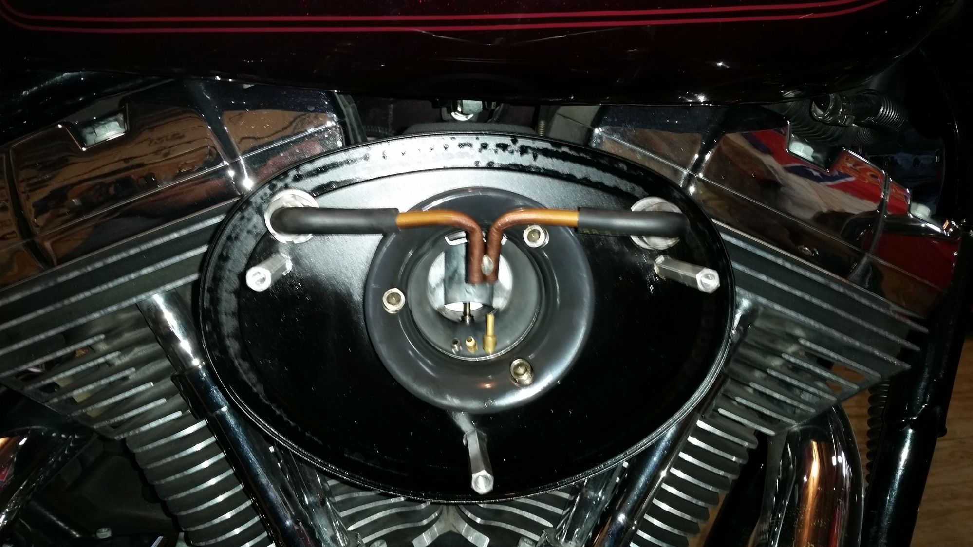 Oil blowing out air cleaner Harley Davidson Forums