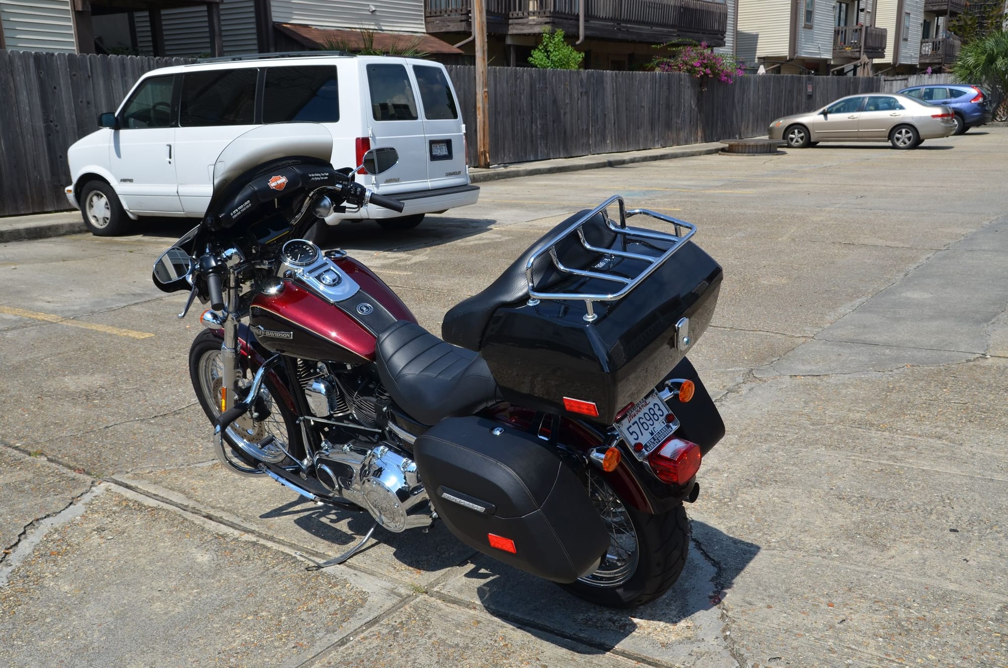 Installed Trunk On My 2014 Harley Dyna Super Glide Custom - Harley ...
